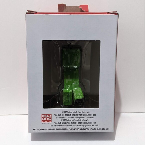 New Hallmark Minecraft Christmas Ornaments Axolotl Creeper Zombie 2022 Bundle - Picture 8 of 14